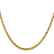 14K Yellow Gold 2.5 mm Polished Chain Necklace