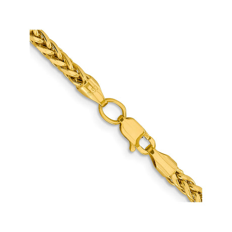 14K Yellow Gold 3.1 mm Polished Chain Necklace alternate angle