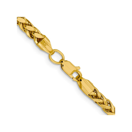 14K Yellow Gold 3.7 mm Polished Chain Necklace alternate angle