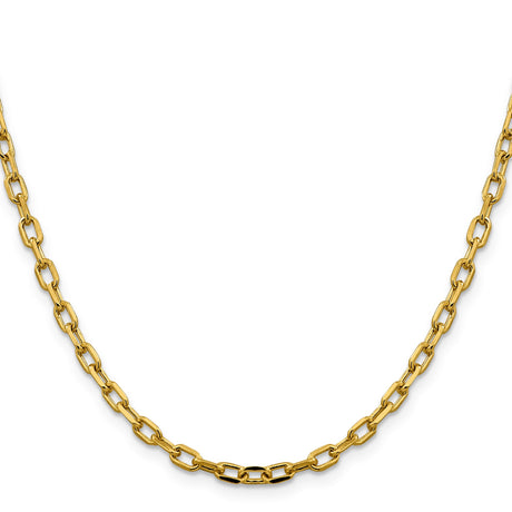 14K Yellow Gold 3.7 mm Polished Chain Necklace