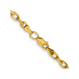 14K Yellow Gold 3.7 mm Polished Chain Necklace alternate angle