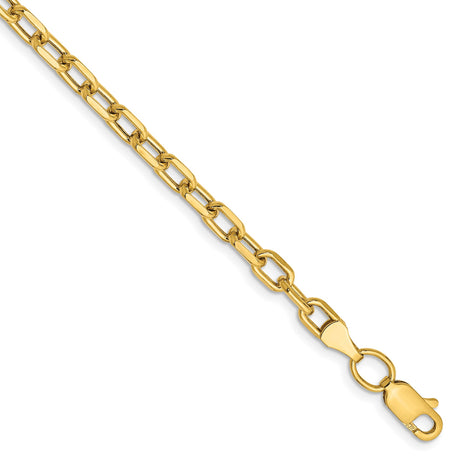 14K Yellow Gold 3.7 mm Polished Chain Bracelet