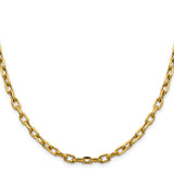 14K Yellow Gold 4.9 mm Polished Chain Necklace