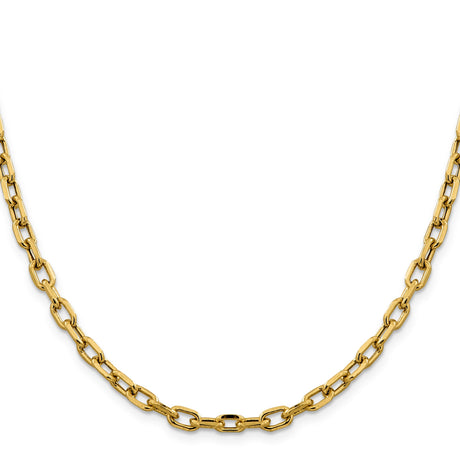 14K Yellow Gold 4.9 mm Polished Chain Necklace