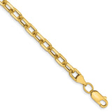 14K Yellow Gold 4.9 mm Polished Chain Bracelet
