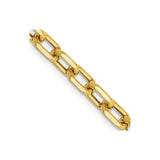 14K Yellow Gold 4.9 mm Polished Chain Necklace detail view