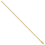 14K Yellow Gold 1.85 mm Curb Chain Bracelet, Polished