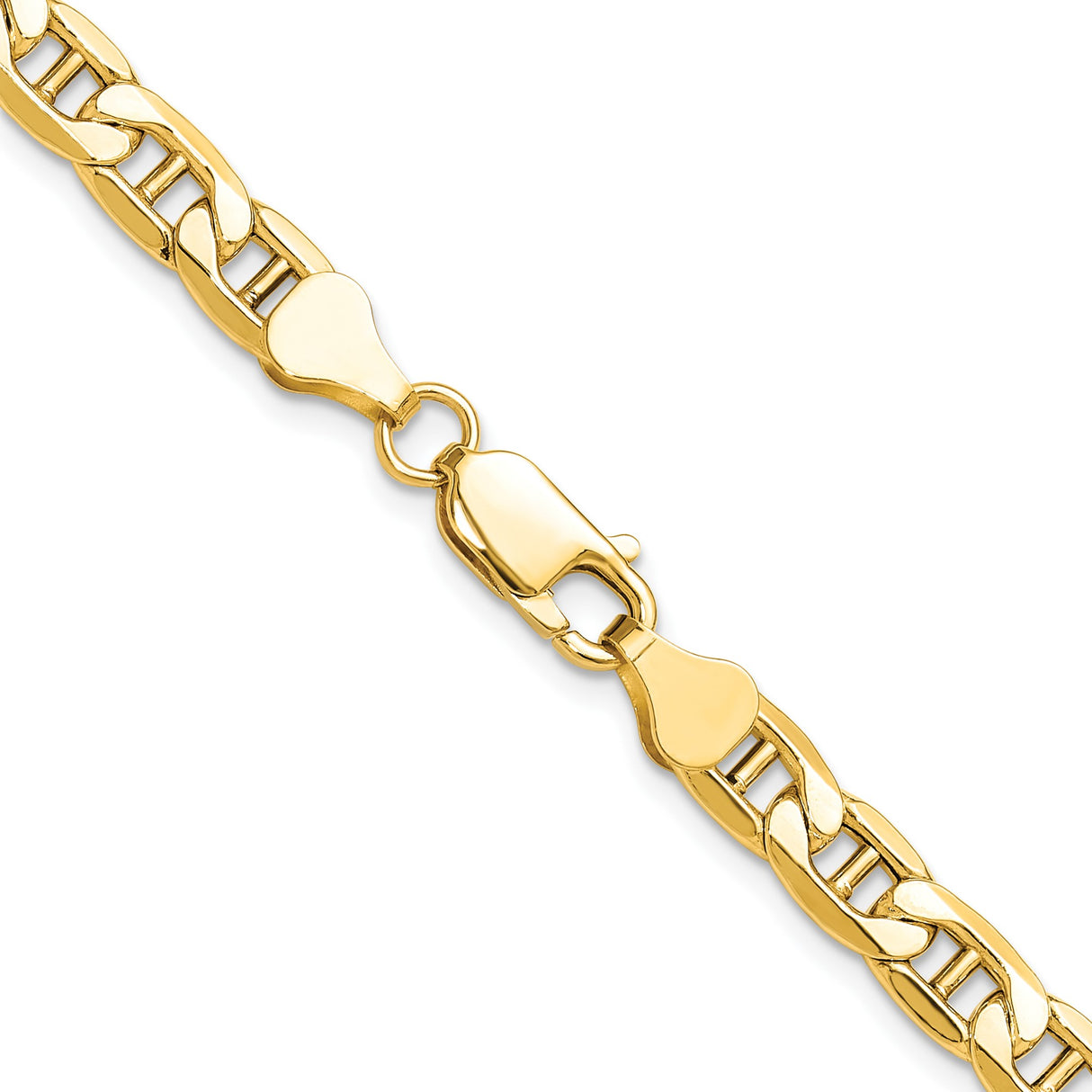 14K Yellow Gold 6.25 mm Polished Chain Necklace alternate angle