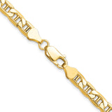 14K Yellow Gold 6.25 mm Polished Chain Necklace alternate angle