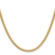 14K Yellow Gold 3.5 mm Polished Chain Necklace