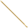 14K Yellow Gold 4.5 mm Polished Chain Anklet