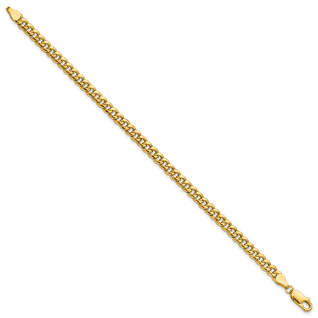 14K Yellow Gold 4.5 mm Polished Chain Anklet