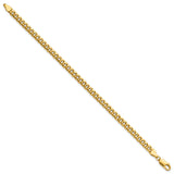 14K Yellow Gold 4.5 mm Polished Chain Bracelet
