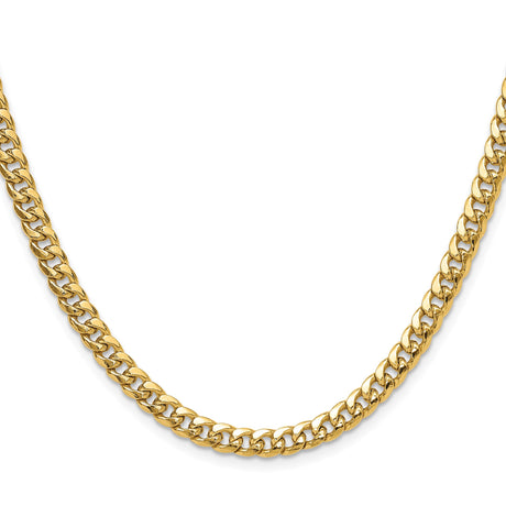 14K Yellow Gold 5.25 mm Polished Chain Necklace