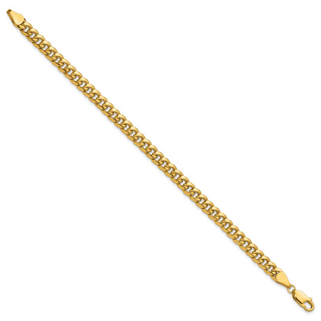 14K Yellow Gold 5.25 mm Polished Chain Anklet
