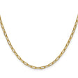 14K Yellow Gold 2.97 mm Paperclip Chain Necklace, Polished