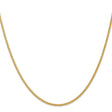14K Yellow Gold 2 mm Polished Chain Necklace