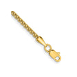 14K Yellow Gold 2 mm Polished Chain Anklet
