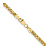 14K Yellow Gold 2.6 mm Polished Chain Necklace alternate angle