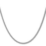 14K White Gold 2.6 mm Polished Chain Necklace