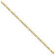 14K Yellow Gold 3.5 mm Figaro Chain Bracelet, Polished