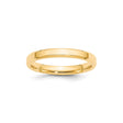 14k Yellow Gold Beveled Edge, Comfort Fit wedding band ring