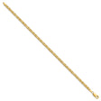 14K Yellow Gold 2.5 mm Polished Chain Bracelet, Solid