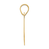 14k Yellow Gold Number 69 Pendant, Bold Polished Block Design for Men or Unisex