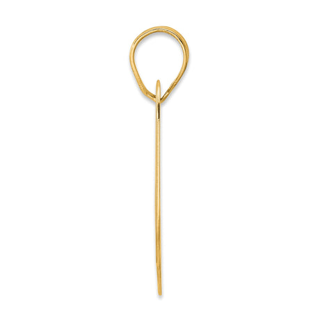 14k Yellow Gold Number 69 Pendant, Bold Polished Block Design for Men or Unisex