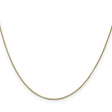 14K Yellow Gold 0.7 mm Box Chain Bracelet, Polished