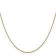 14K Yellow Gold 0.9 mm Box Chain Necklace, Polished