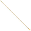 14K Yellow Gold 0.95 mm Box Chain Bracelet, Polished