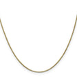 14K Yellow Gold 1 mm Box Chain Necklace, Polished