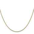 14K Yellow Gold 1.05 mm Box Chain Necklace, Polished