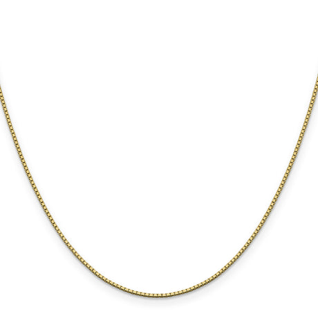 14K Yellow Gold 1.05 mm Box Chain Necklace, Polished