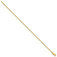 14K Yellow Gold 1.5 mm Box Chain Bracelet, Polished