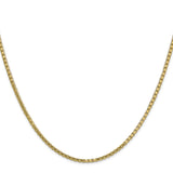 14K Yellow Gold 1.9 mm Box Chain Necklace, Polished