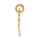 Break Apart Heart with Key Charm Pendant in Real 14k Yellow Gold