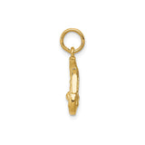 14k Yellow Gold Saxophone Pendant, Jazz Instrument Charm for Music Lovers and Musicians