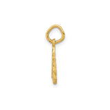 14k Yellow Gold Unicorn Pendant with Detailed Horse Head and Horn, Fantasy Charm for Women or Girls