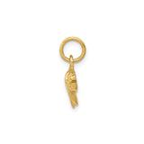 14k Yellow Gold Trout Pendant with Detailed Fish Design, Nature Jewelry for Anglers and Outdoors Lovers