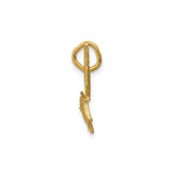 14k Yellow Gold Seagull Pendant, Flying Bird Nature Charm, Unisex or Womens Jewelry