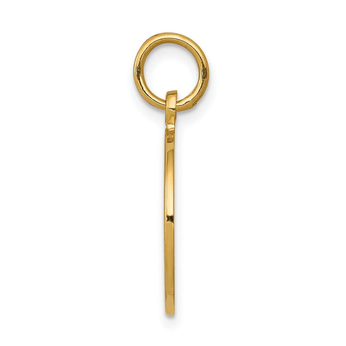 14k Yellow Gold Communion Pendant with Chalice, Cross and Stars Medal