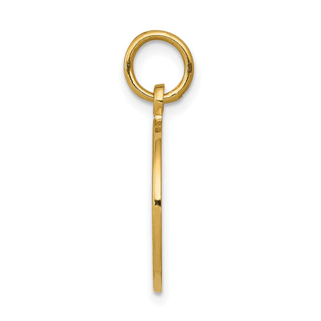 14k Yellow Gold Communion Pendant with Chalice, Cross and Stars Medal