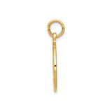 14k Yellow Gold Graduation Cap and Diploma Pendant, Academic Achievement Charm