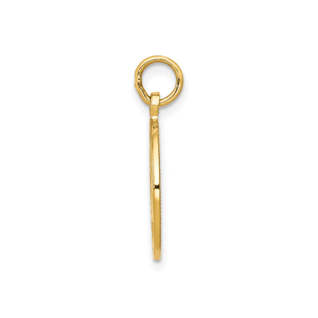 14k Yellow Gold Graduation Cap and Diploma Pendant, Academic Achievement Charm