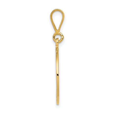 14k Yellow Gold Masonic Pendant with Square and Compass G Symbol, Freemason Charm for Men