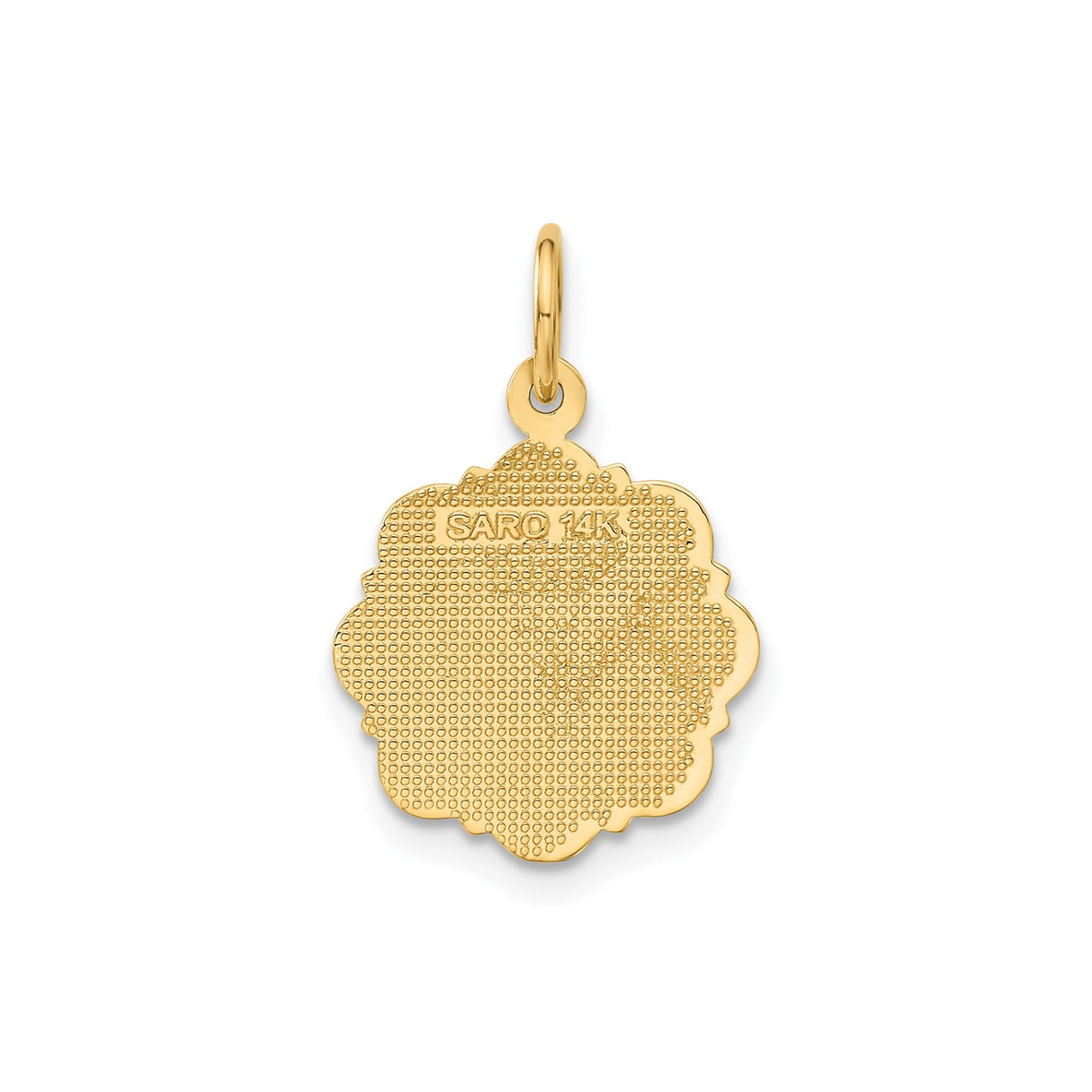 14k Yellow Gold RN Pendant with Caduceus Symbol, Solid Medical Charm for Nurses