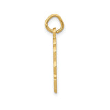 14k Yellow Gold RN Pendant with Caduceus Symbol, Nursing and Medical Jewelry for Women