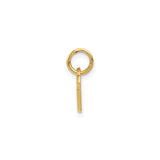 14k Yellow Gold Racing Flags Pendant with Crossed Checkered Flag Design for Motorsport Fans